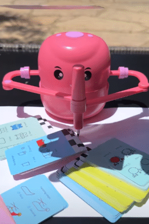 Cute Elephant-Shaped Card Holder & Learning Toy