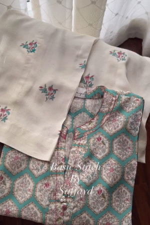 Traditional White & Pink Floral Printed Unstitched Suit Set – A Canvas of Grace