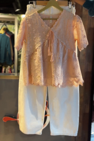 Women's Plunge Neck A-Line Top – Effortless Elegance with a Bold Edge
