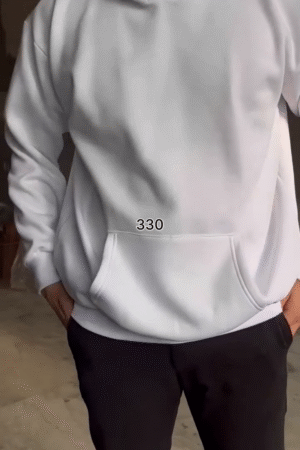 Men’s Casual Full Sleeve White Hoodie – Clean, Modern & Effortlessly Stylish