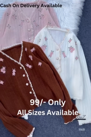 Embellished V-Neck Cardigan ? Chic Elegance Meets Cozy Comfort