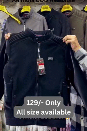 Men?s Mandarin Collar Adventure Black Leather Biker Jacket ? Rugged Style Meets Modern Edge