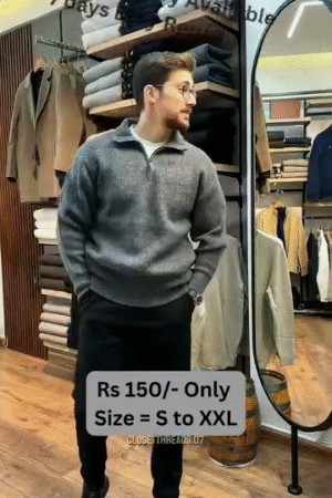 Men?s Cashmere Half-Zip Pullover Sweater ? Luxurious Comfort Meets Timeless Style