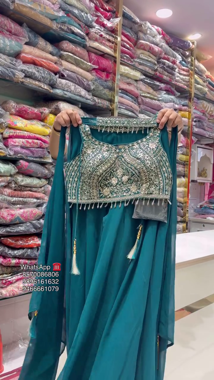 GEORGETTE EMBROIDERY LEHENGA CHOLI FOR WOMEN - Image 4