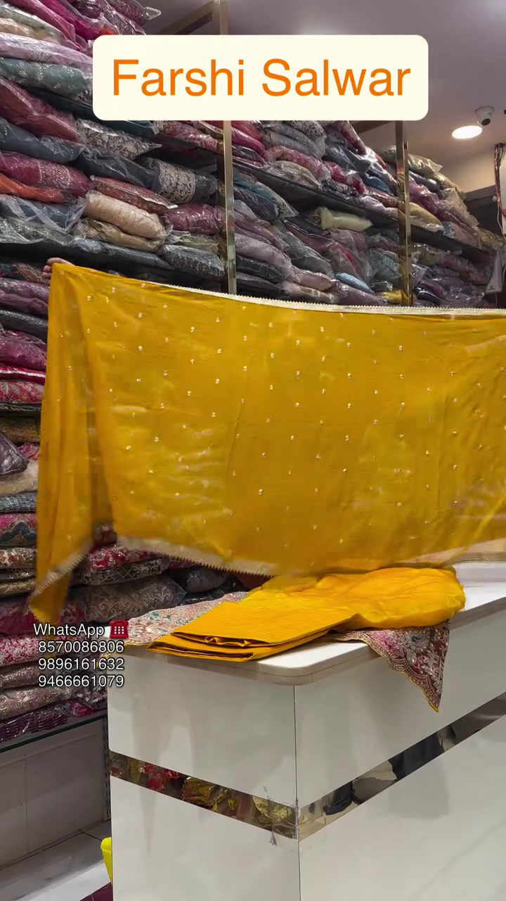 yellow blue pink haldi mehendi Shrug dress - Image 5
