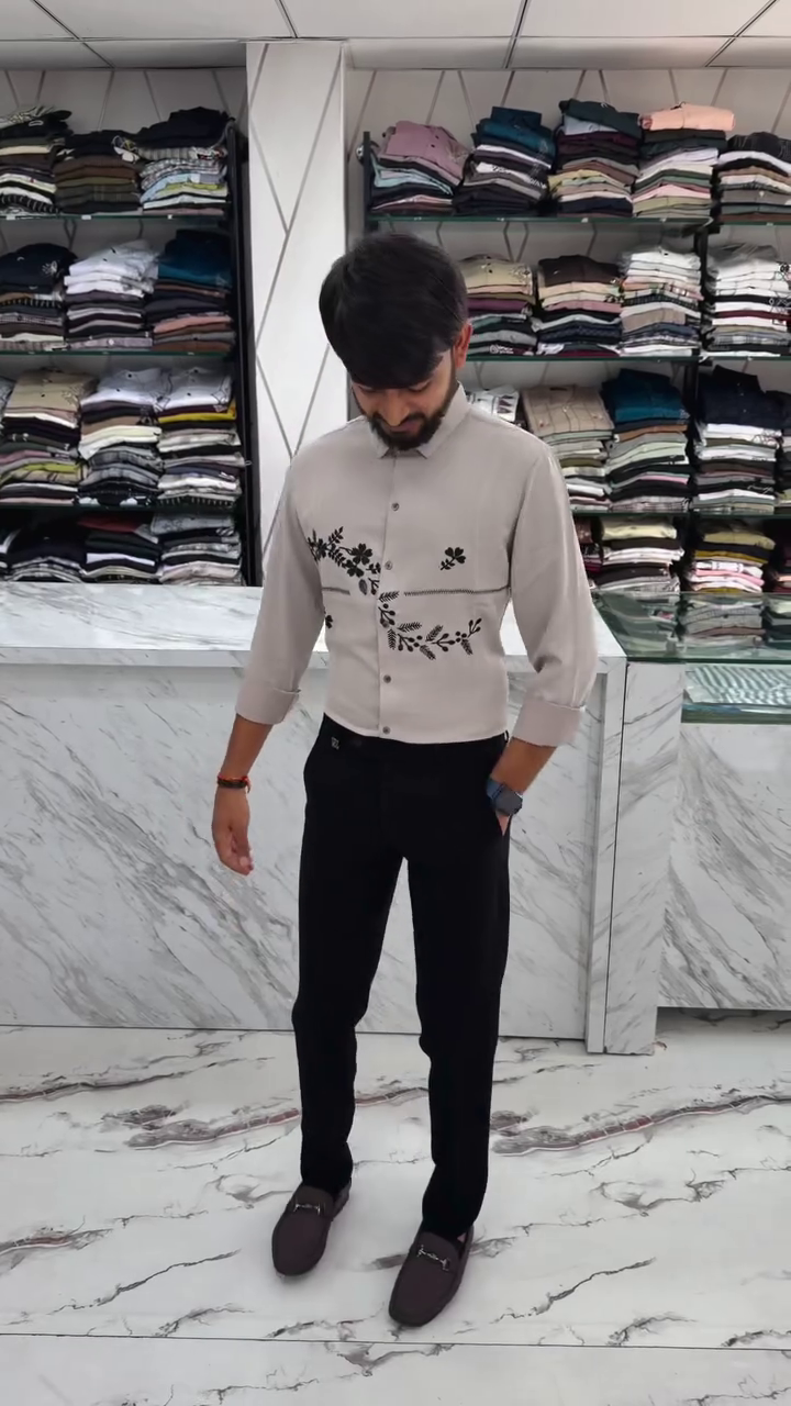 Floral Printed Spread Collar Pure Cotton Shirt - Image 5