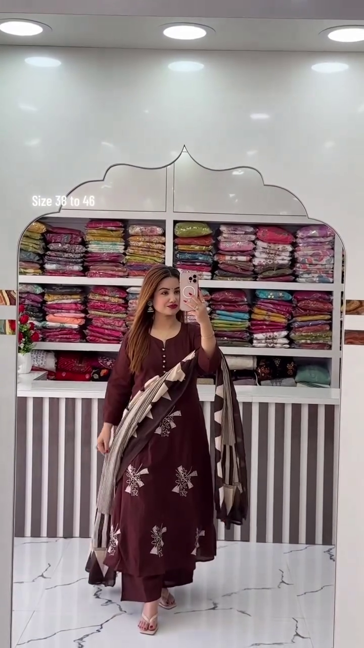 Women Kurta with Pant & Dupatta - Image 5