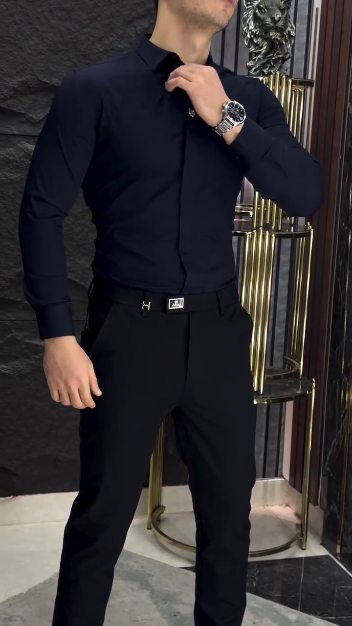 Men's Slim Fit Casual Shirt - Image 3