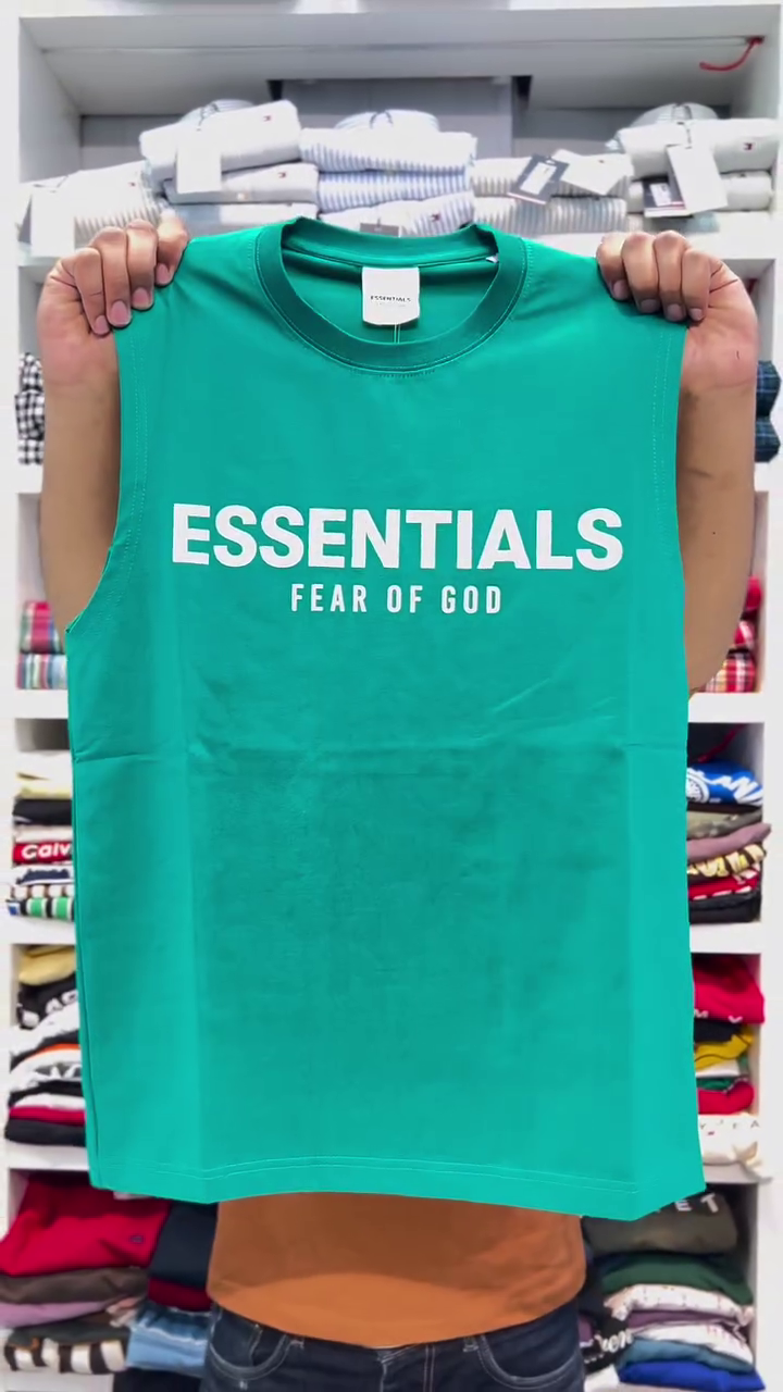 Printed Drop Armhole Oversized Pure Cotton Casual T-shirt