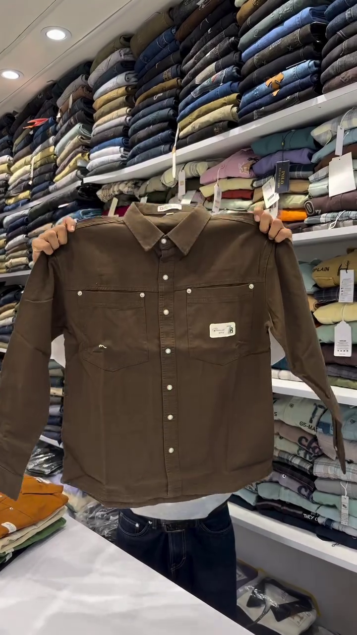 Drop-Shoulder Sleeves Oversized Casual Shirt