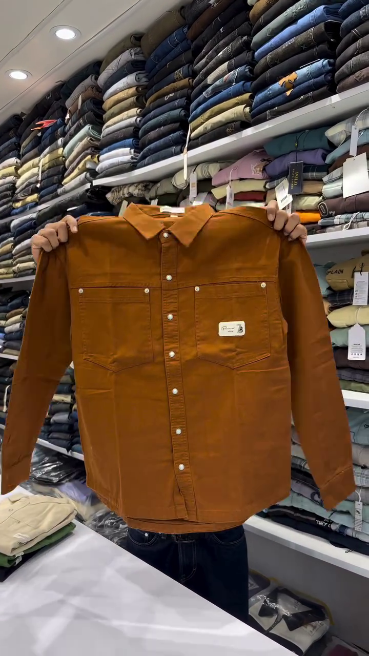 Drop-Shoulder Sleeves Oversized Casual Shirt - Image 8