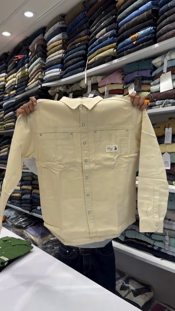Drop-Shoulder Sleeves Oversized Casual Shirt - Image 7