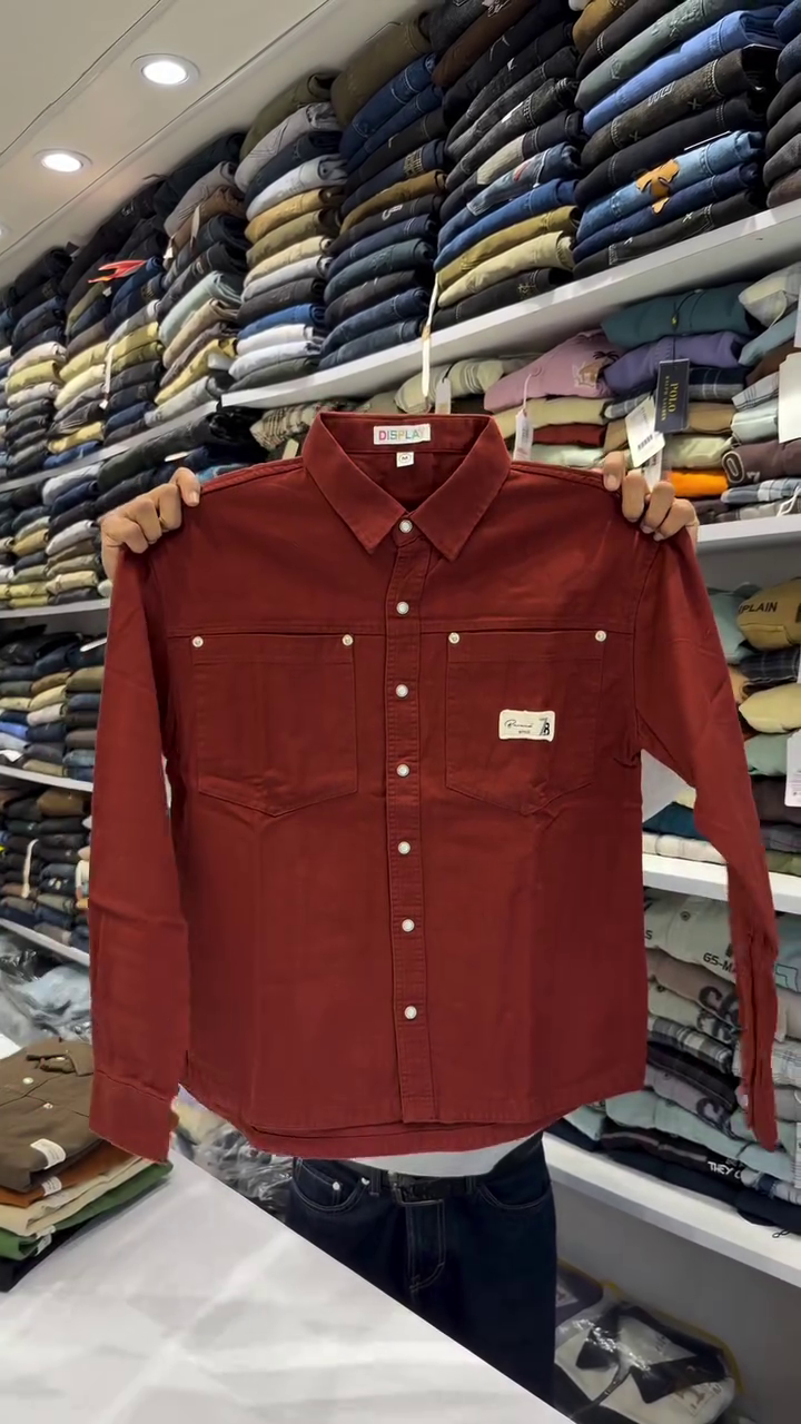 Drop-Shoulder Sleeves Oversized Casual Shirt - Image 5