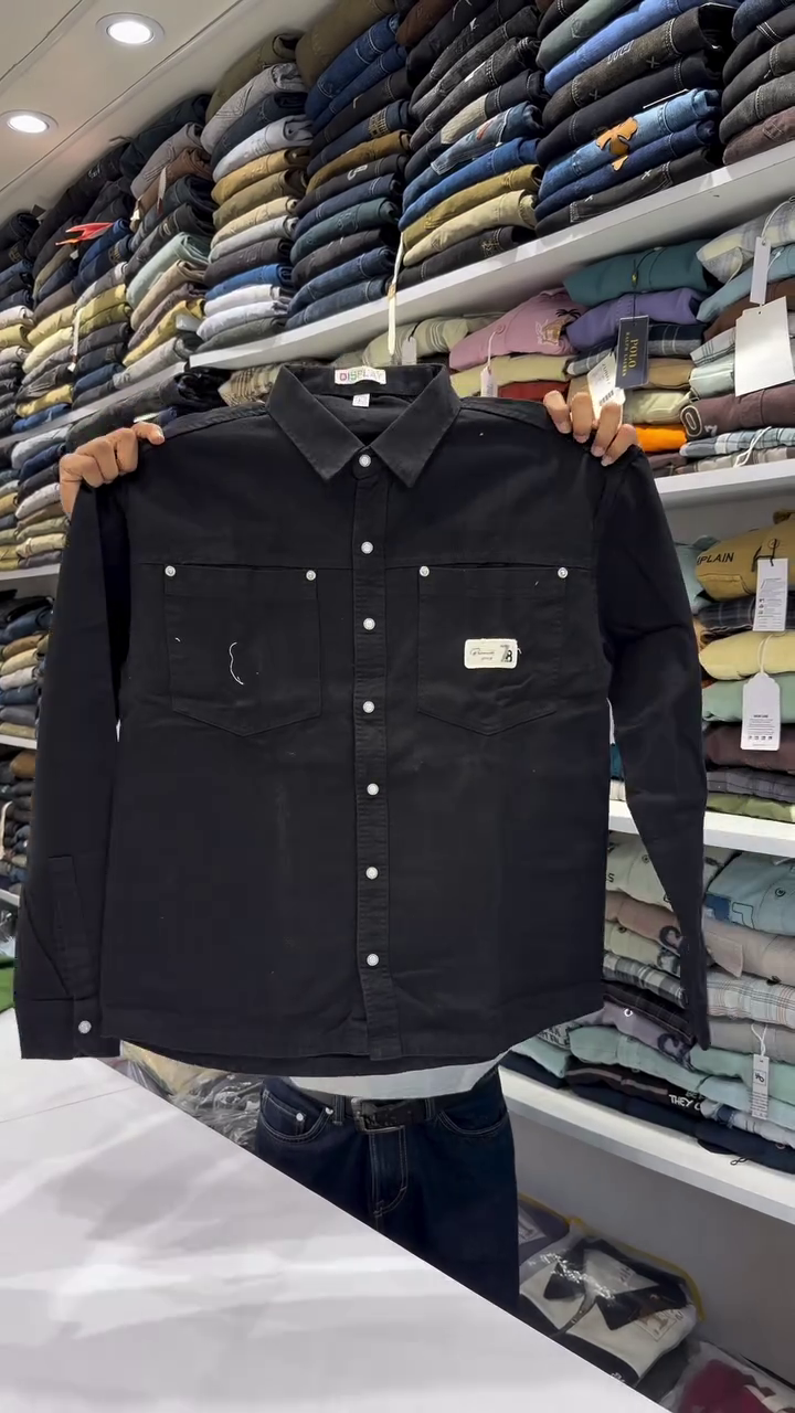 Drop-Shoulder Sleeves Oversized Casual Shirt - Image 4